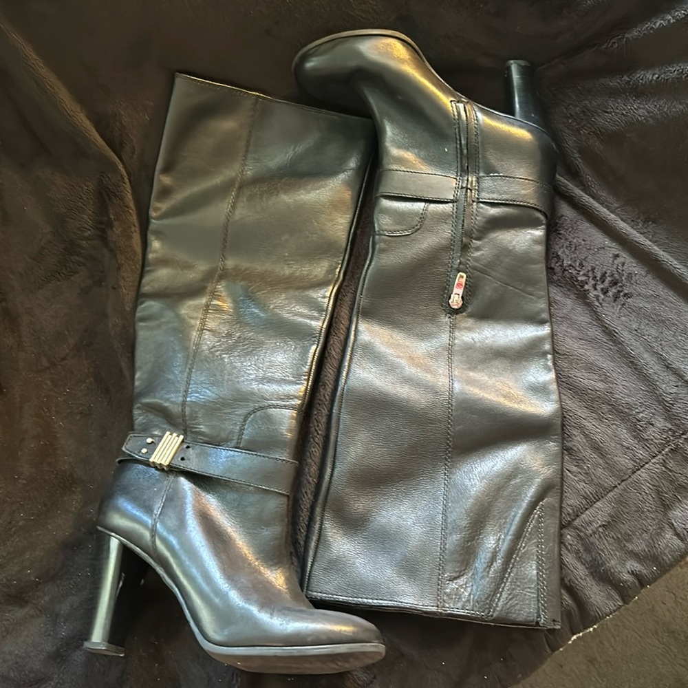 Tall black boots